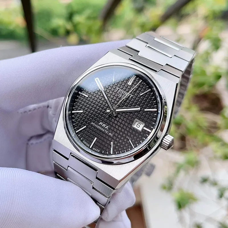 Tissot PRX Swiss Powermatic 80 Black Dial Men's Watch- T137.407.11.051.00